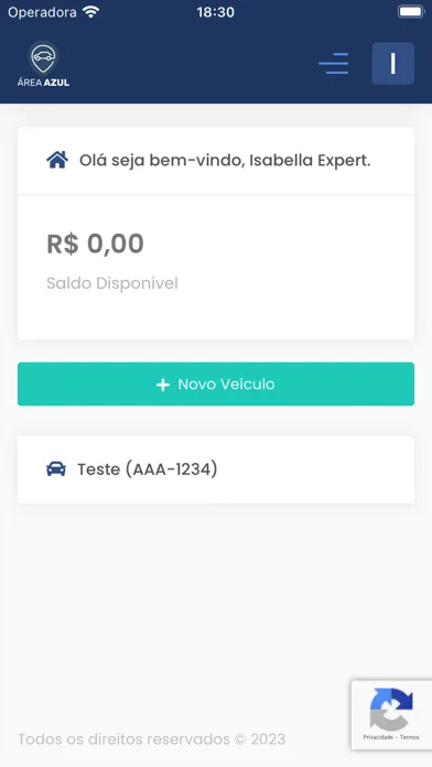 Capturas de tela do Área Azul Garça