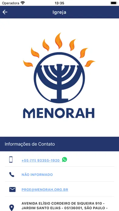 Tangkapan skrin APP MENORAH