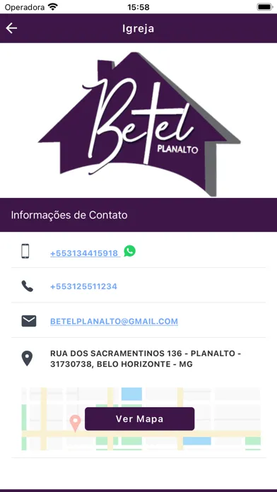 Captures d'écran de IGREJA BETEL PLANALTO