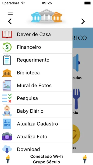 Capturas de tela do Século Agenda