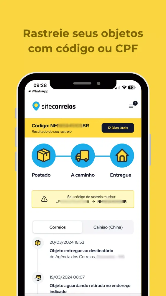 Site Rastreio Screenshots