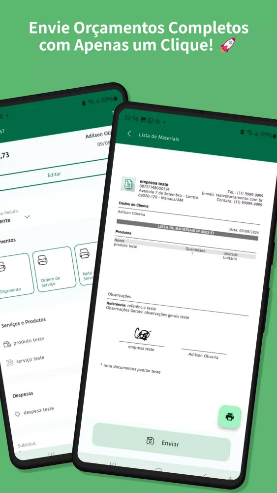 Orçamento Perfeito Screenshots