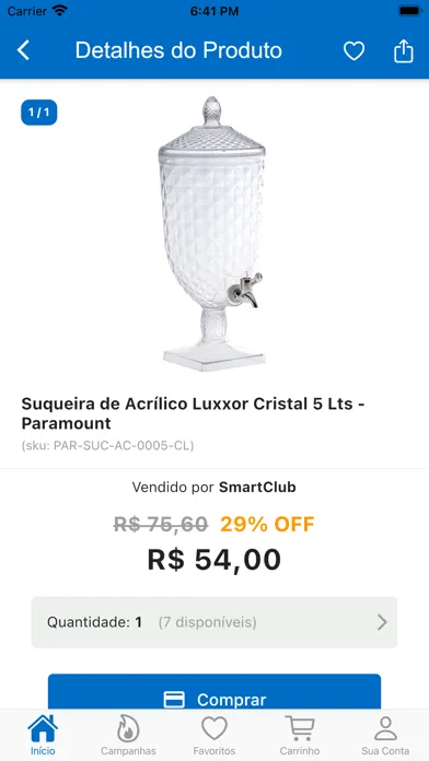Screenshot di SmartClub