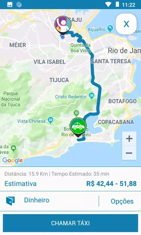 Capturas de tela do Taxi Garibaldi