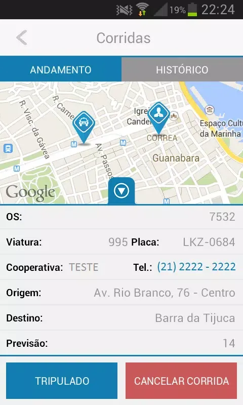Capturas de tela do Taxi Garibaldi