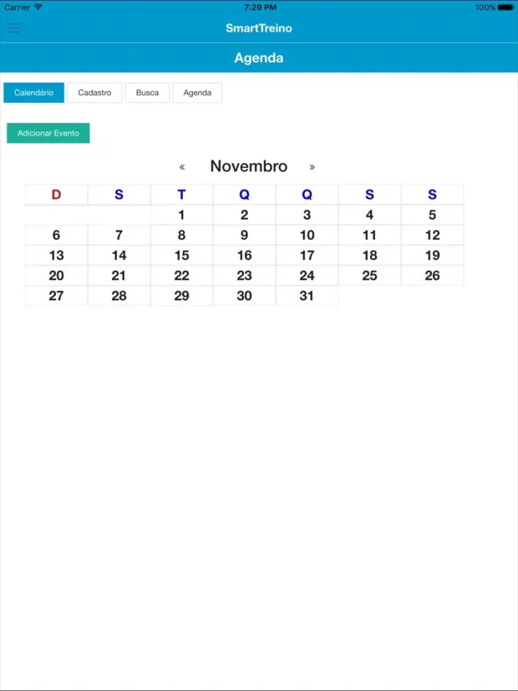 Скриншоты Smart Treino iPad 