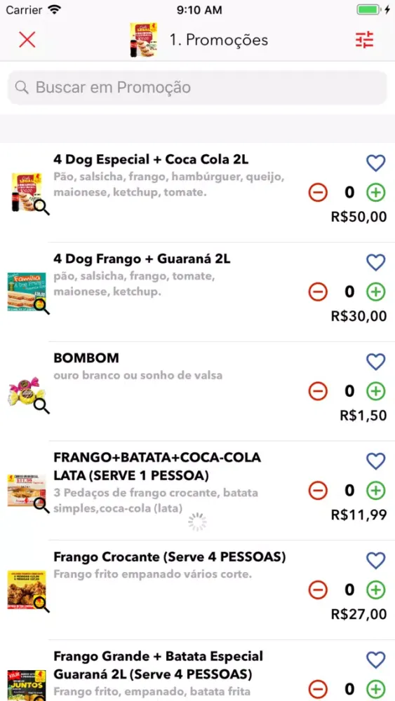 Ảnh chụp màn hình của Frango Frito na Caixa