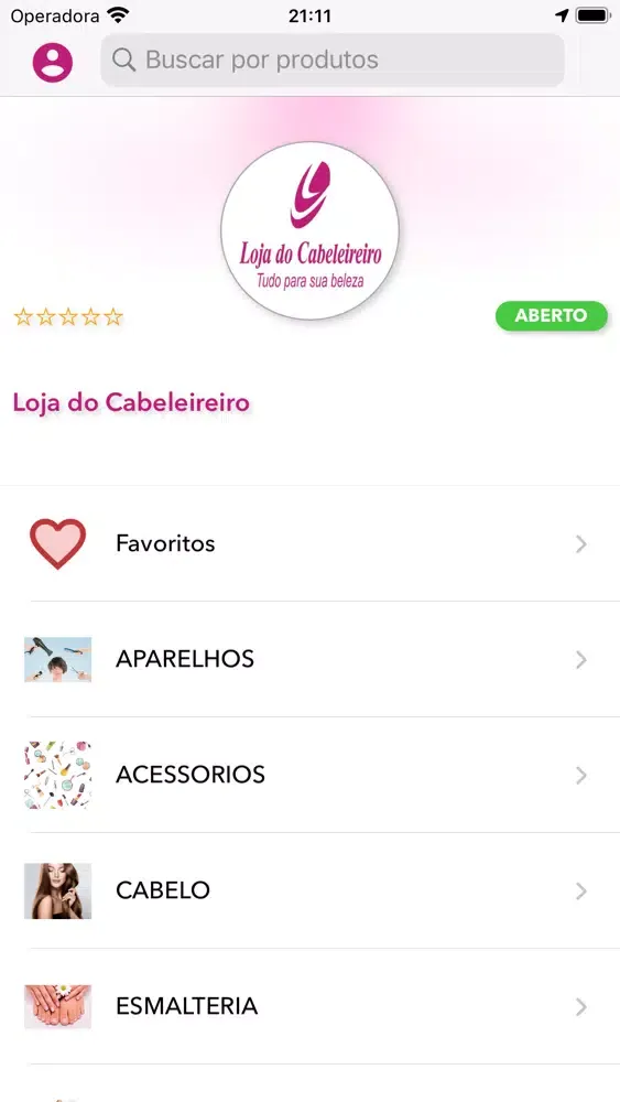 Ảnh chụp màn hình của Loja do Cabeleireiro