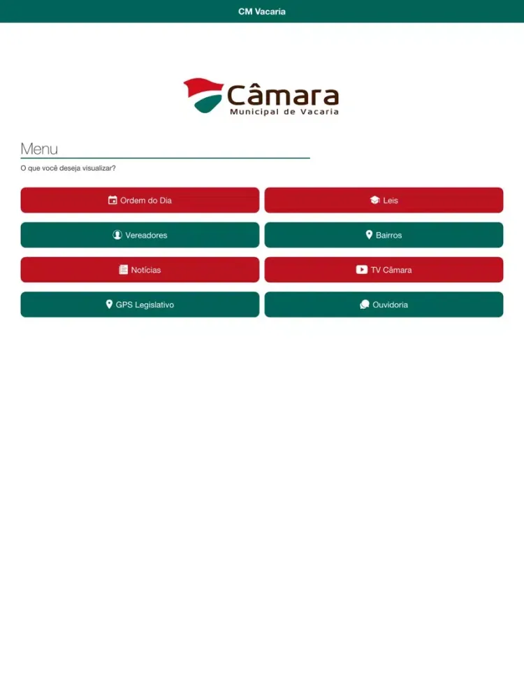 Скриншоты Câmara Vacaria iPad 