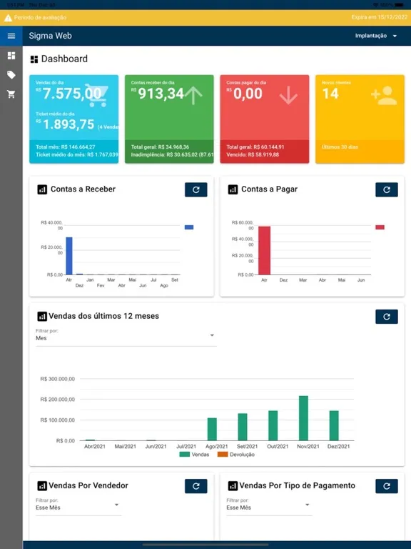Sigma Web iPad  Screenshots
