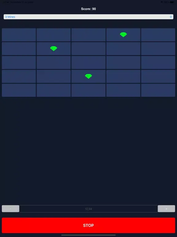 Mines Game iPad  Screenshots