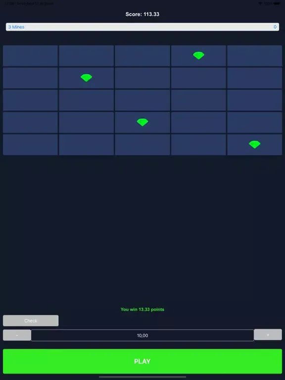 Mines Game iPad  Screenshots