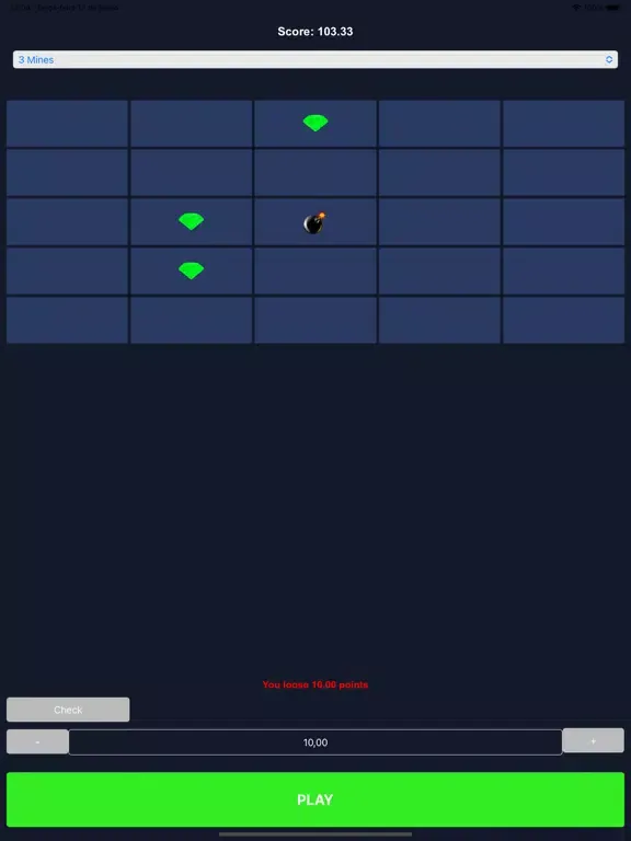 Mines Game iPad  Screenshots