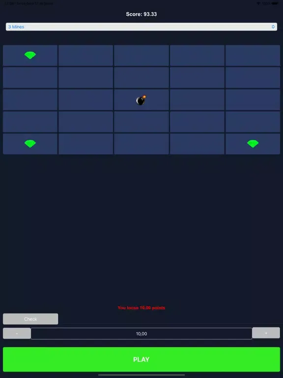 Mines Game iPad  Screenshots