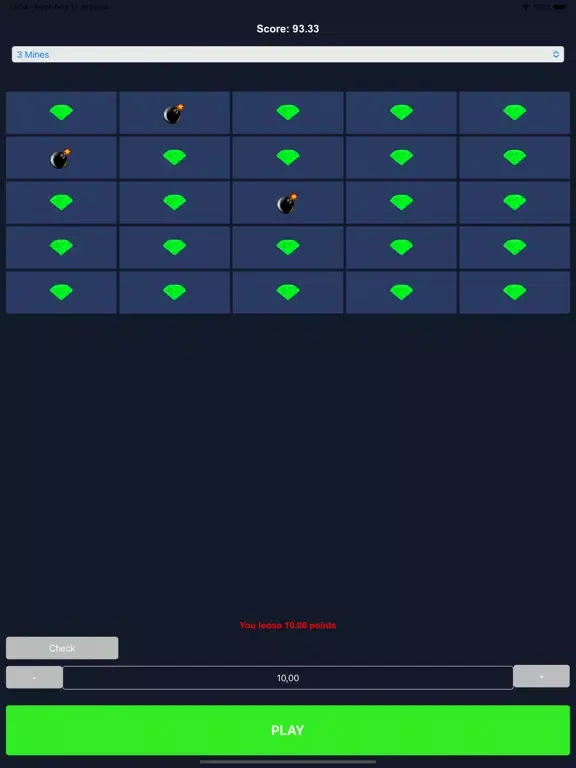 Mines Game iPad  Screenshots