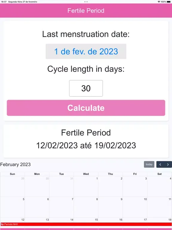 Zrzuty ekranu Fertile Period iPad 