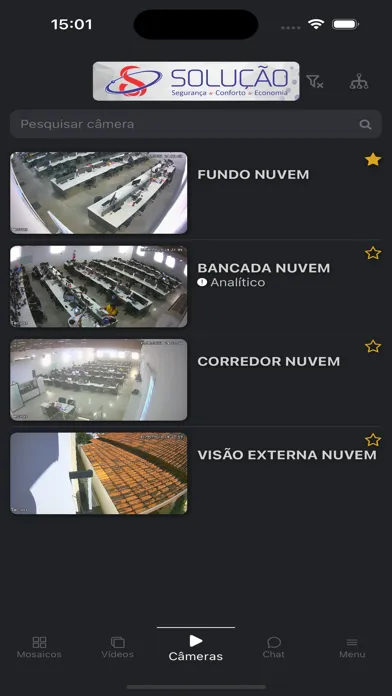 Captures d'écran de Solução Câmeras