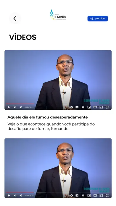 Zrzuty ekranu Pare de Fumar Fumando