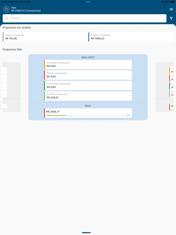 Screenshot di ECOM Business iPad 