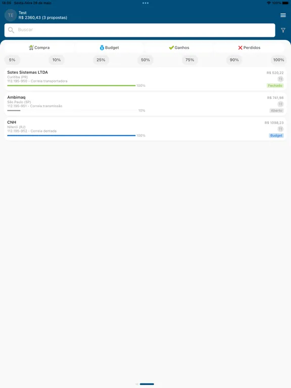 Screenshot di ECOM Business iPad 