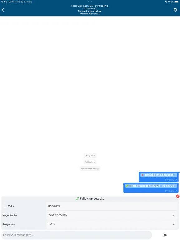 Screenshot di ECOM Business iPad 