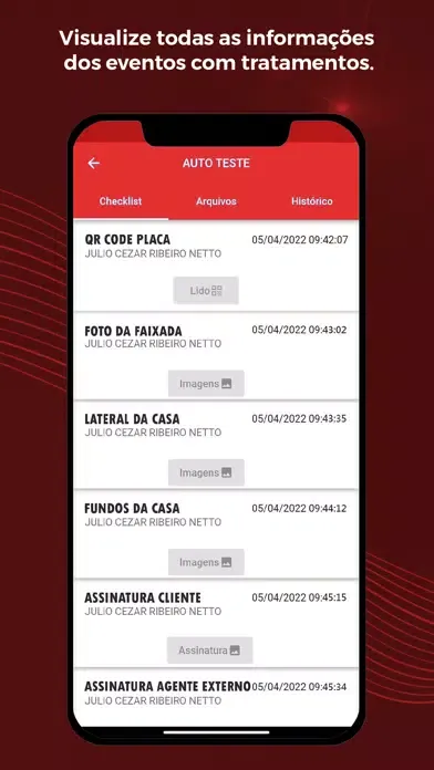 Zrzuty ekranu G4 monitoramento