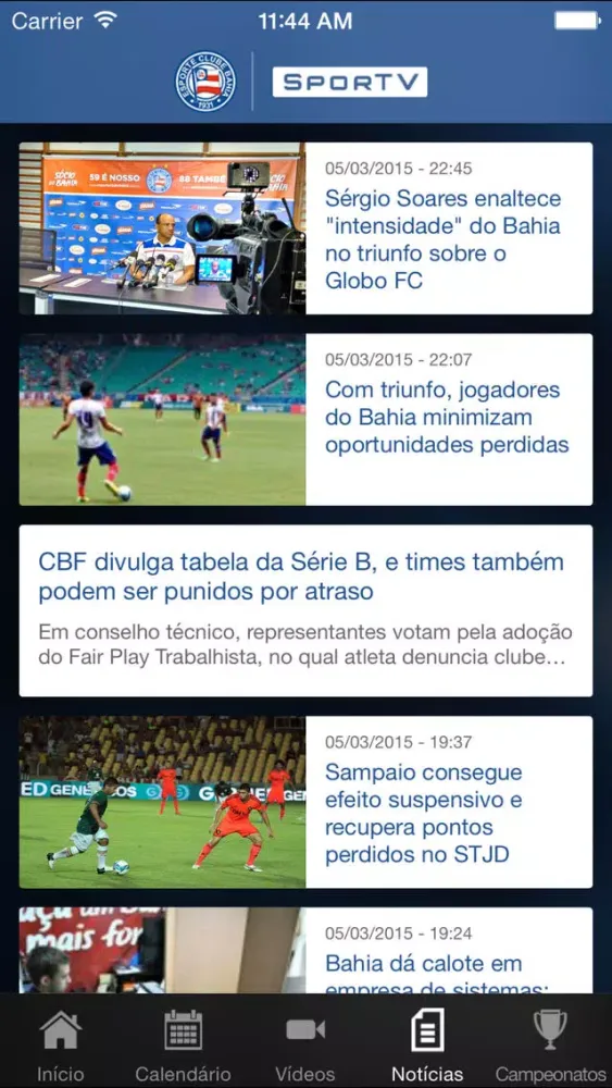 Bahia SporTV應用截圖