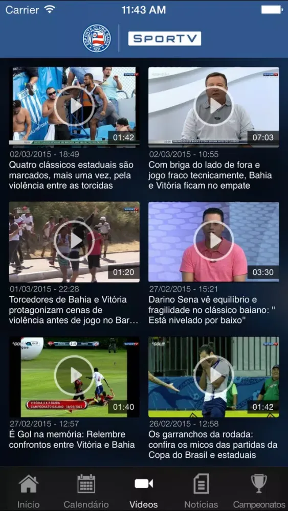 Bahia SporTV應用截圖