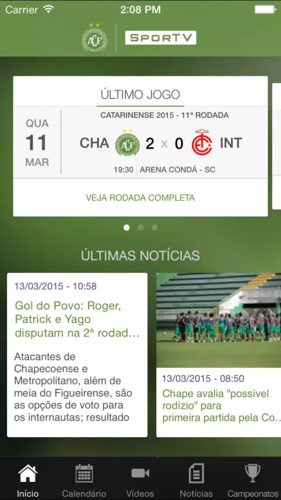 Chapecoense SporTV应用截图