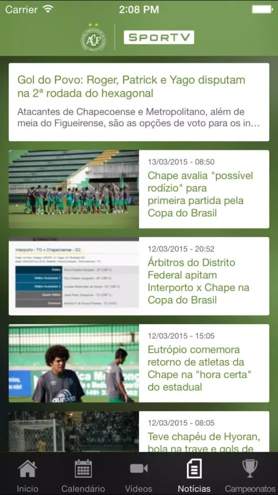 Chapecoense SporTV应用截图