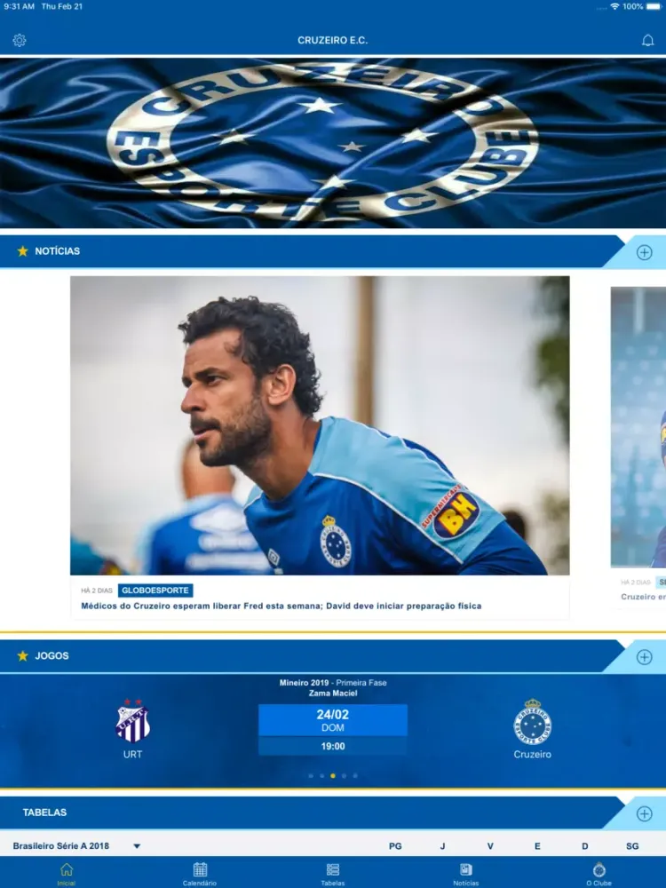 Cruzeiro Oficial iPad  Ekran Görüntüleri