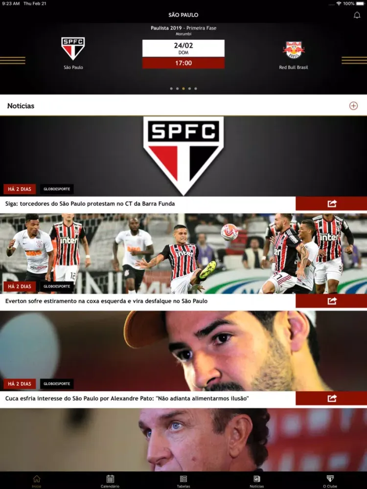 Capturas de pantalla de São Paulo Oficial iPad 