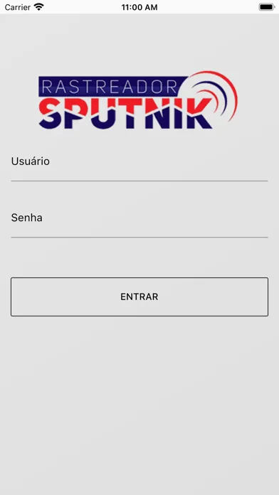 Tangkapan skrin Sputnik Rastreamento