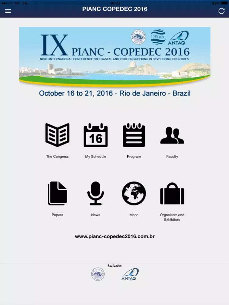 Скриншоты PIANC COPEDEC 2016
