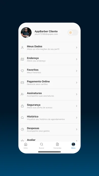 Captures d'écran de AppBarber: Cliente