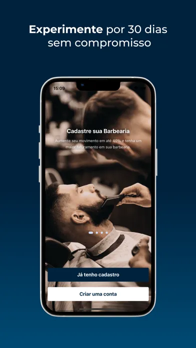 Captures d'écran de AppBarber PRO: Profissionais