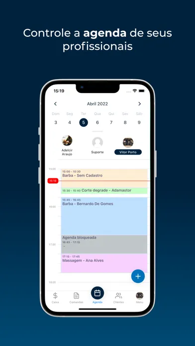 Captures d'écran de AppBarber PRO: Profissionais