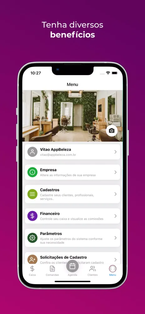 Ảnh chụp màn hình của AppBeleza PRO
