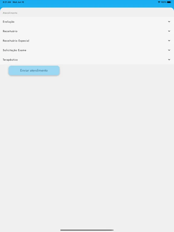 Ảnh chụp màn hình của Med-Médico iPad 