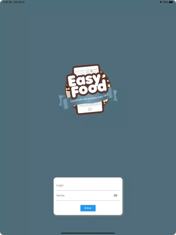 Tangkapan layar EasyFood Gestão iPad 