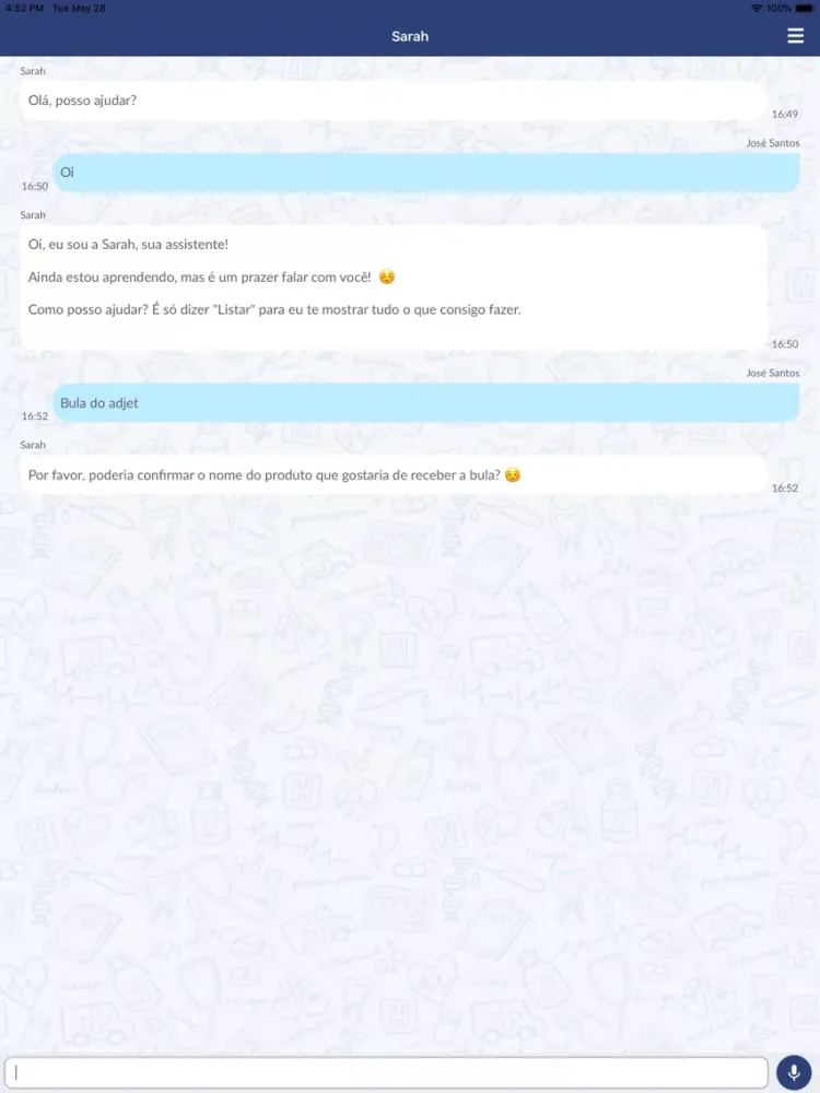Ảnh chụp màn hình của Sarah_Rx iPad 
