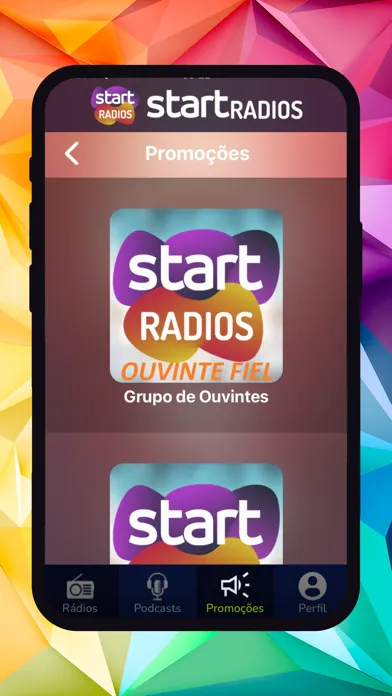 Captures d'écran de start RADIOS