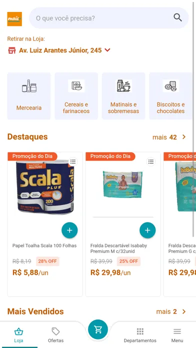 Скриншоты Bem Mais Supermercado Online