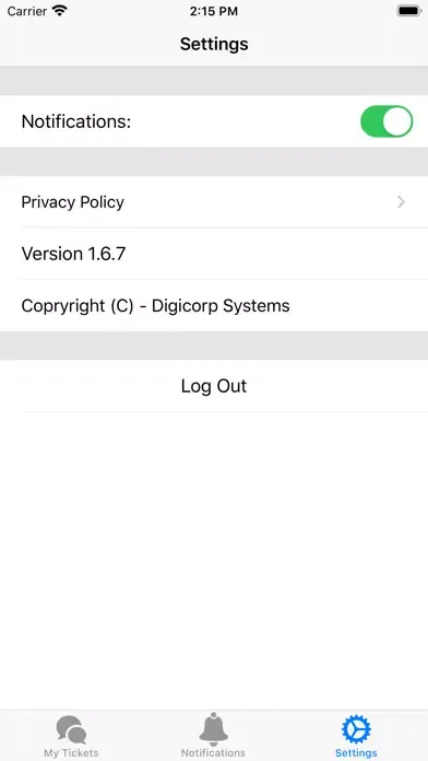 Digicorp Systems Suporte Screenshots