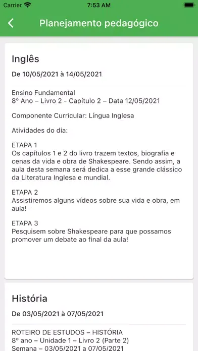 Zrzuty ekranu Colégio Laura Matos (2023)