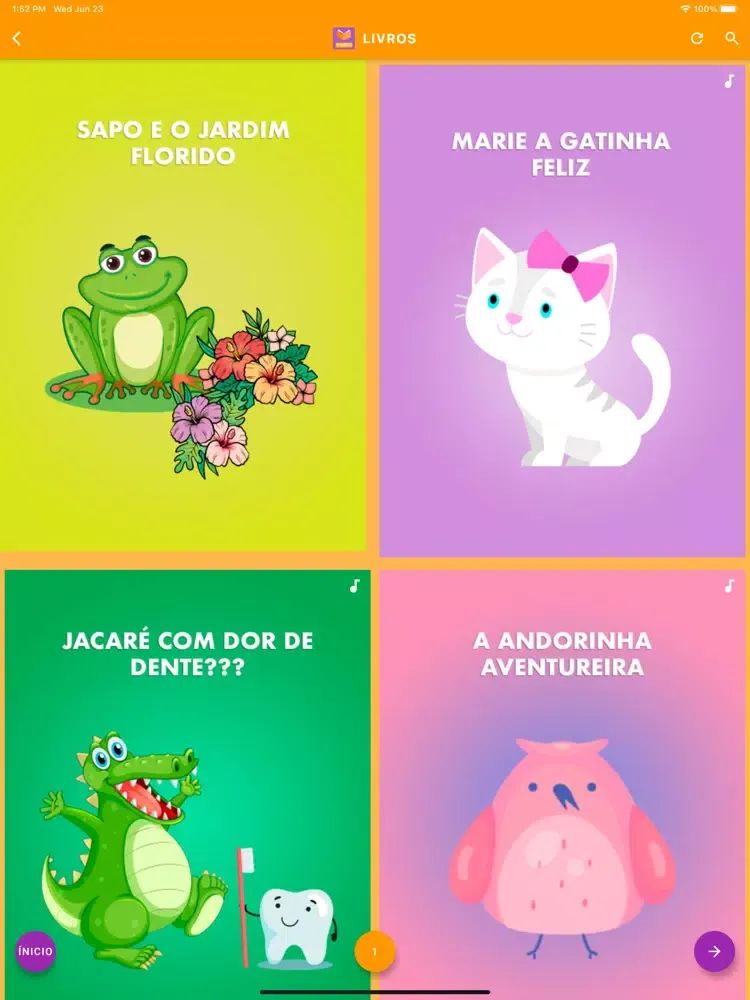 Primeira Leitura Kids iPad 应用截图