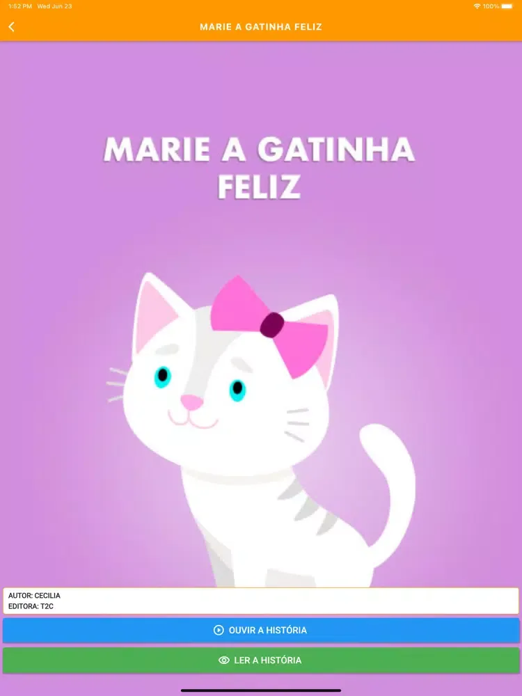 Primeira Leitura Kids iPad 应用截图