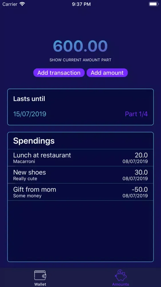Capturas de tela do Mony: Finances Organization