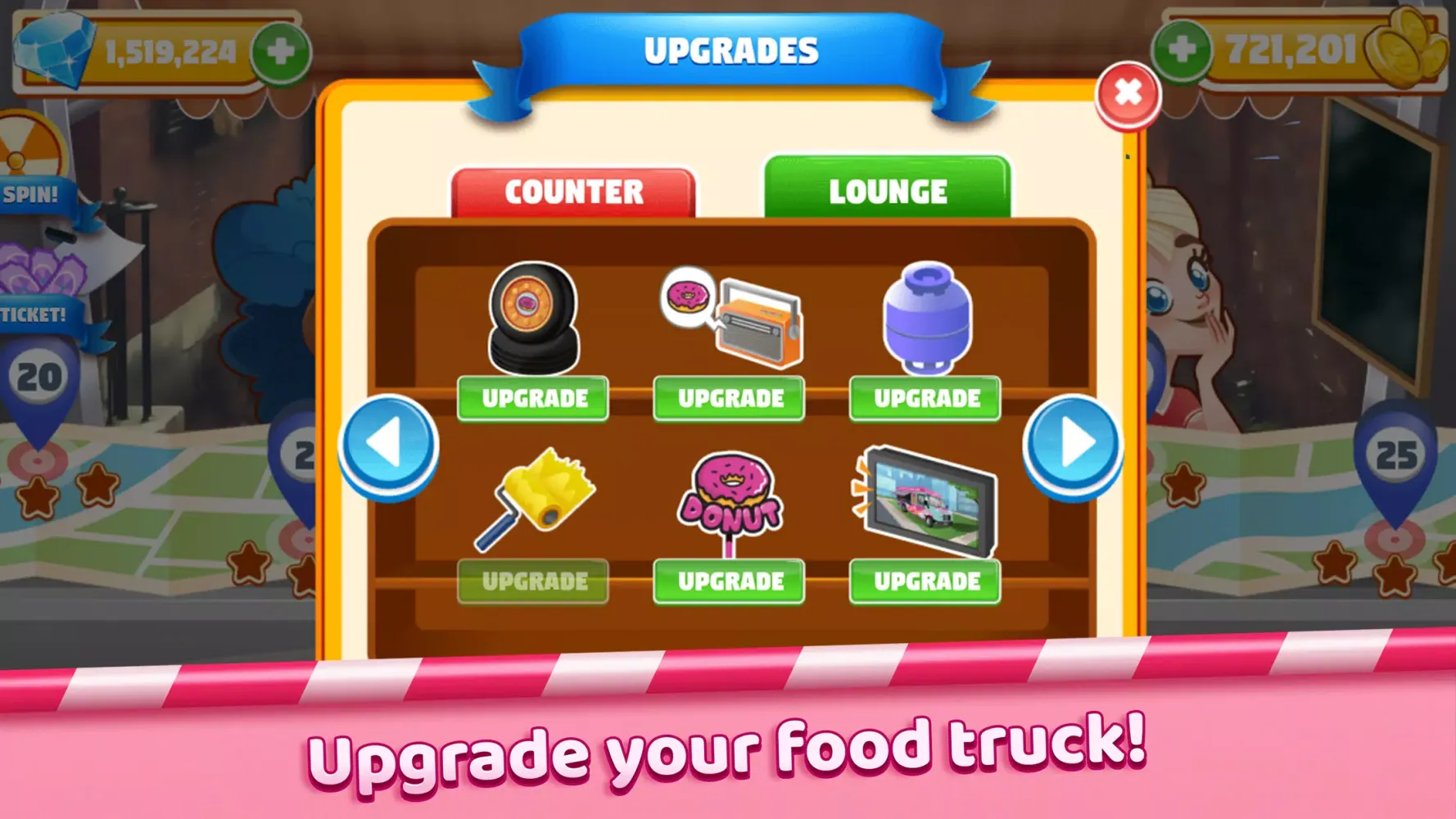 Capturas de tela do Boston Donut Truck