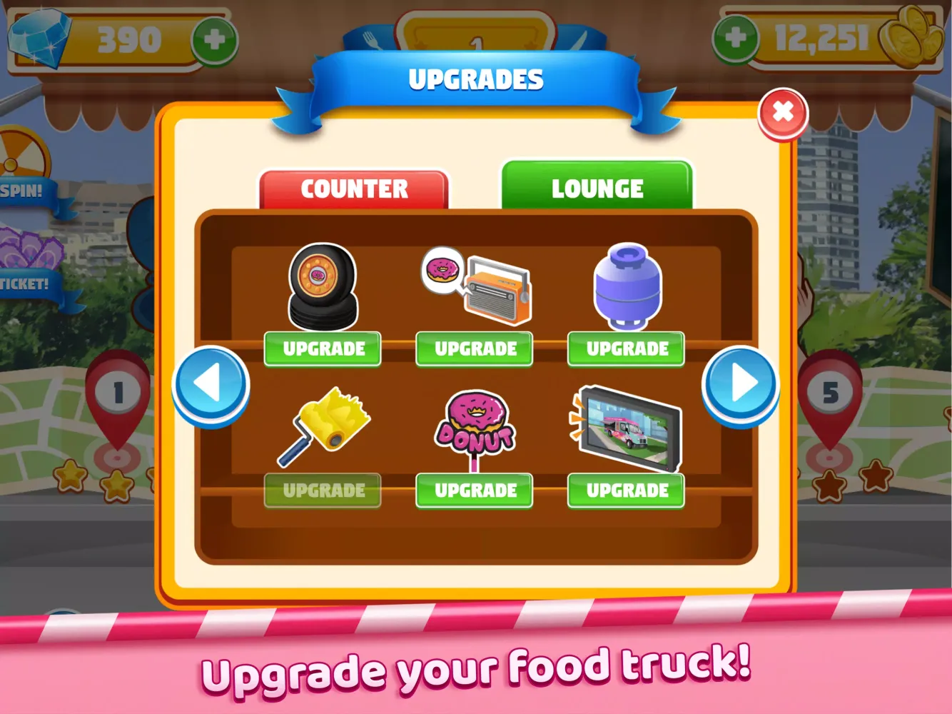 Capturas de tela do Boston Donut Truck